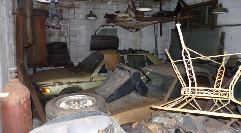 Ron also has some cars stored indoors.